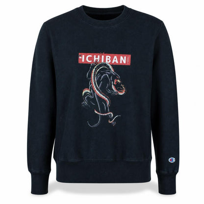 Mens UK Size S Champion Black Pullover Sweatshirt
