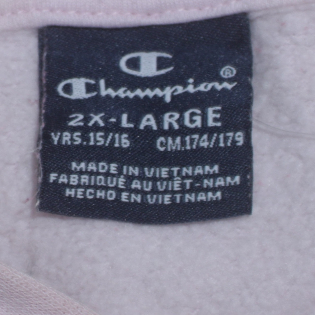 Champion Girls Pink Pullover Hoodie 15-16 Years Cotton Blend Logo Sweatshirt