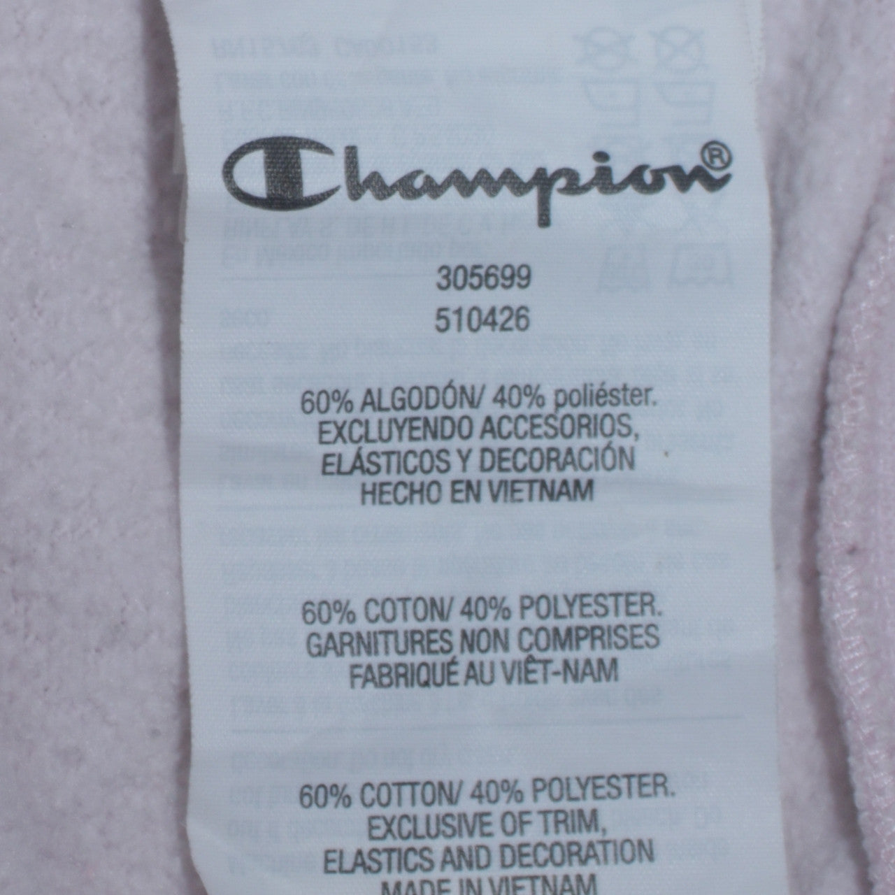 Champion Girls Pink Pullover Hoodie 15-16 Years Cotton Blend Logo Sweatshirt