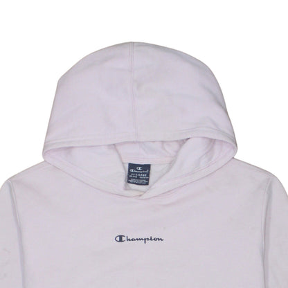 Champion Girls Pink Pullover Hoodie 15-16 Years Cotton Blend Logo Sweatshirt