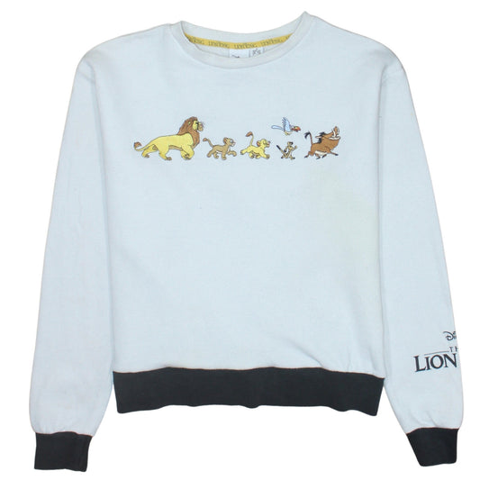 Womens UK Size S Disney White Pullover Sweatshirt