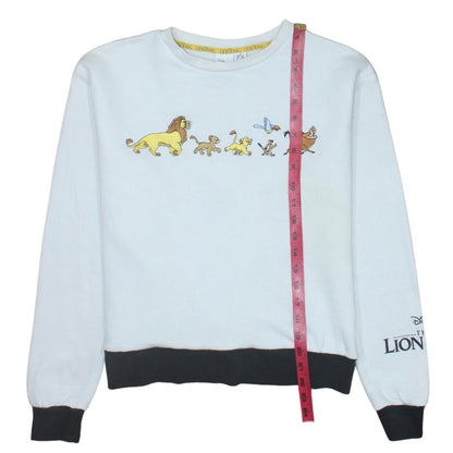 Womens UK Size S Disney White Pullover Sweatshirt