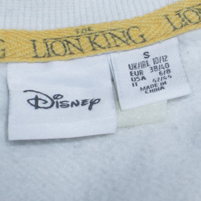 Womens UK Size S Disney White Pullover Sweatshirt