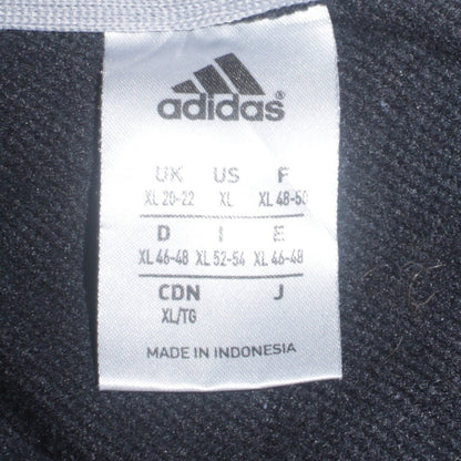 Womens UK Size XL adidas Black Full Zip Hoodie