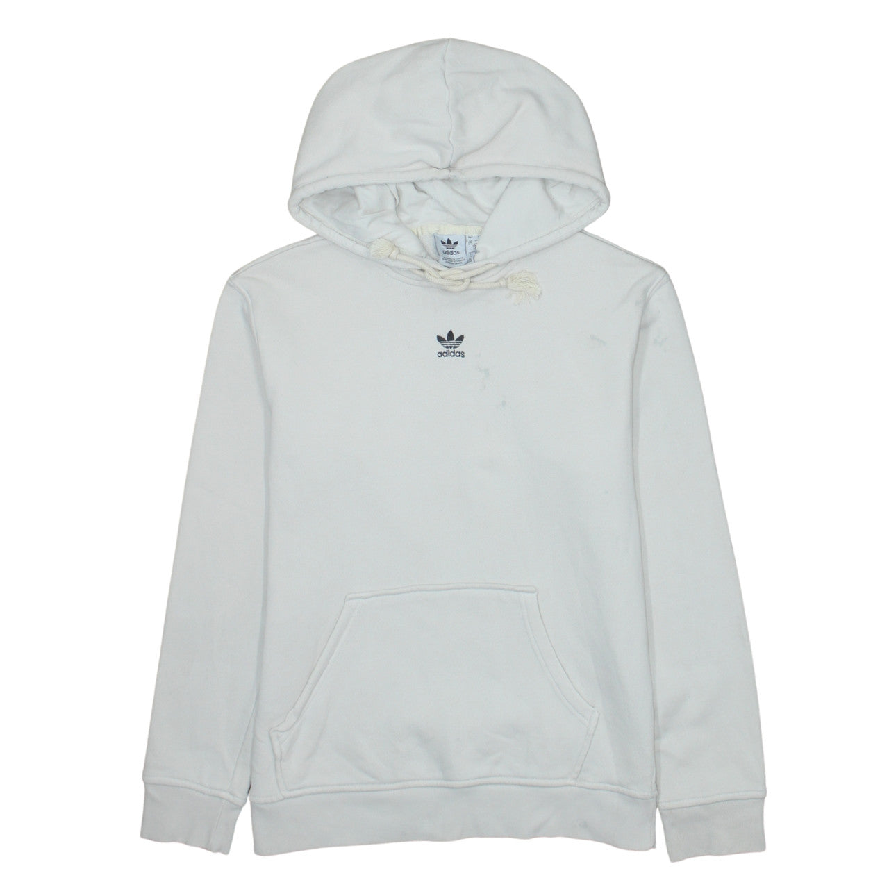 Womens UK Size 8-10 adidas White Pullover Hoodie