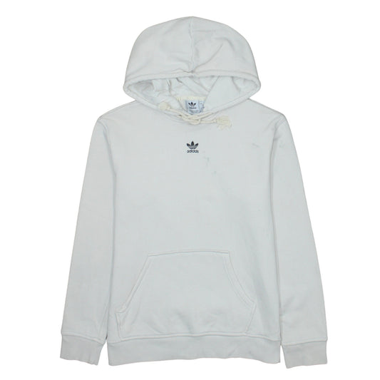 Womens UK Size 8-10 adidas White Pullover Hoodie