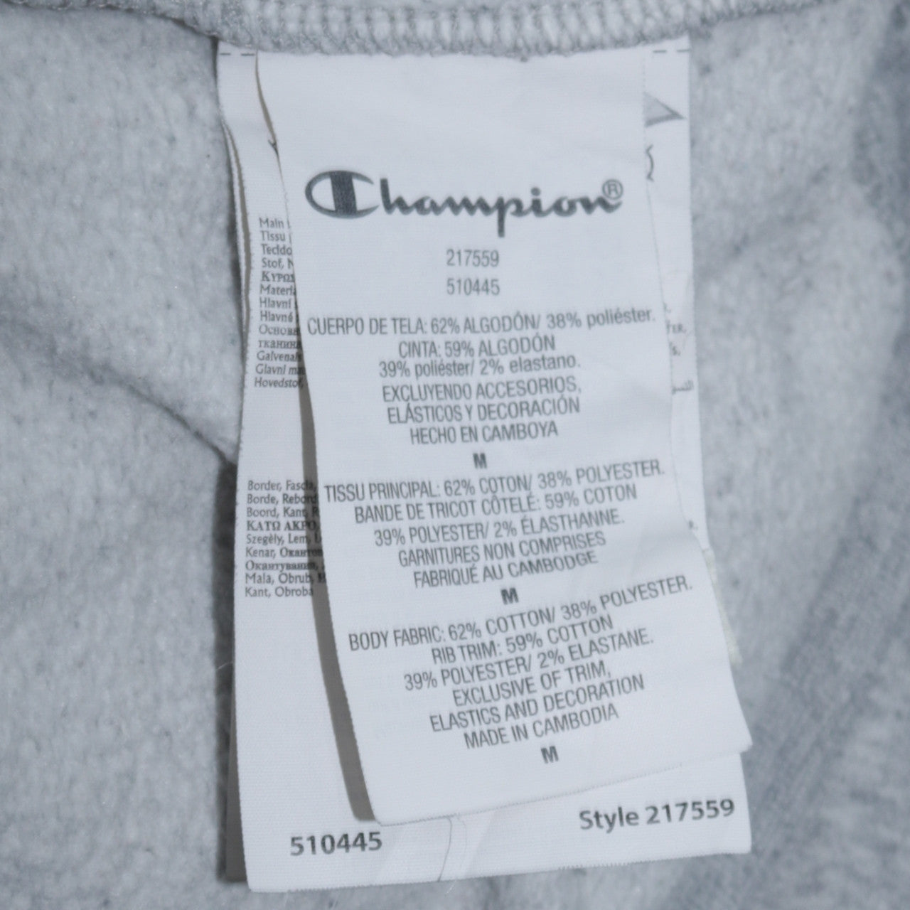 Mens UK Size M Champion Grey Pullover Sweatshirt