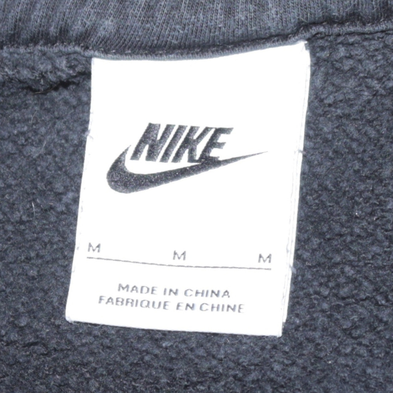 Mens UK Size M Nike Black Pullover Sweatshirt