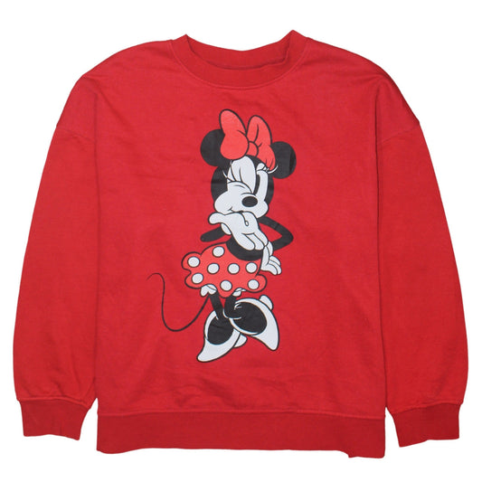 Womens UK Size L Primark Red Pullover Sweatshirt