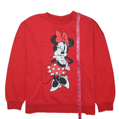 Womens UK Size L Primark Red Pullover Sweatshirt