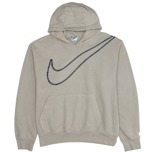 Mens UK Size M Nike Beige Pullover Hoodie