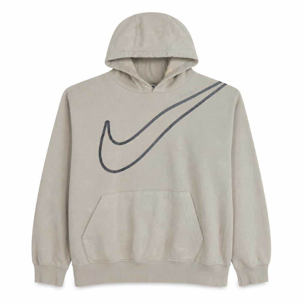 Mens UK Size M Nike Beige Pullover Hoodie