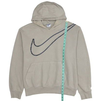 Mens UK Size M Nike Beige Pullover Hoodie