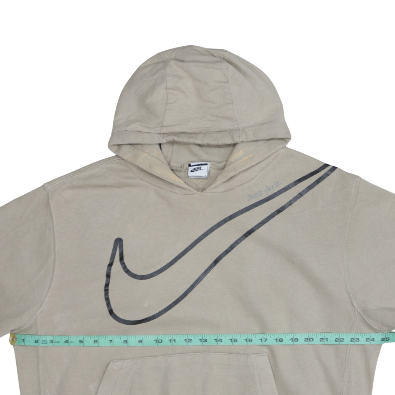 Mens UK Size M Nike Beige Pullover Hoodie