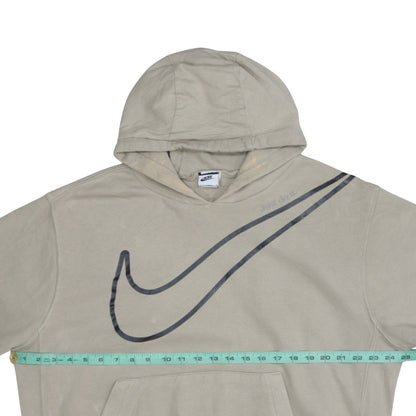 Mens UK Size M Nike Beige Pullover Hoodie