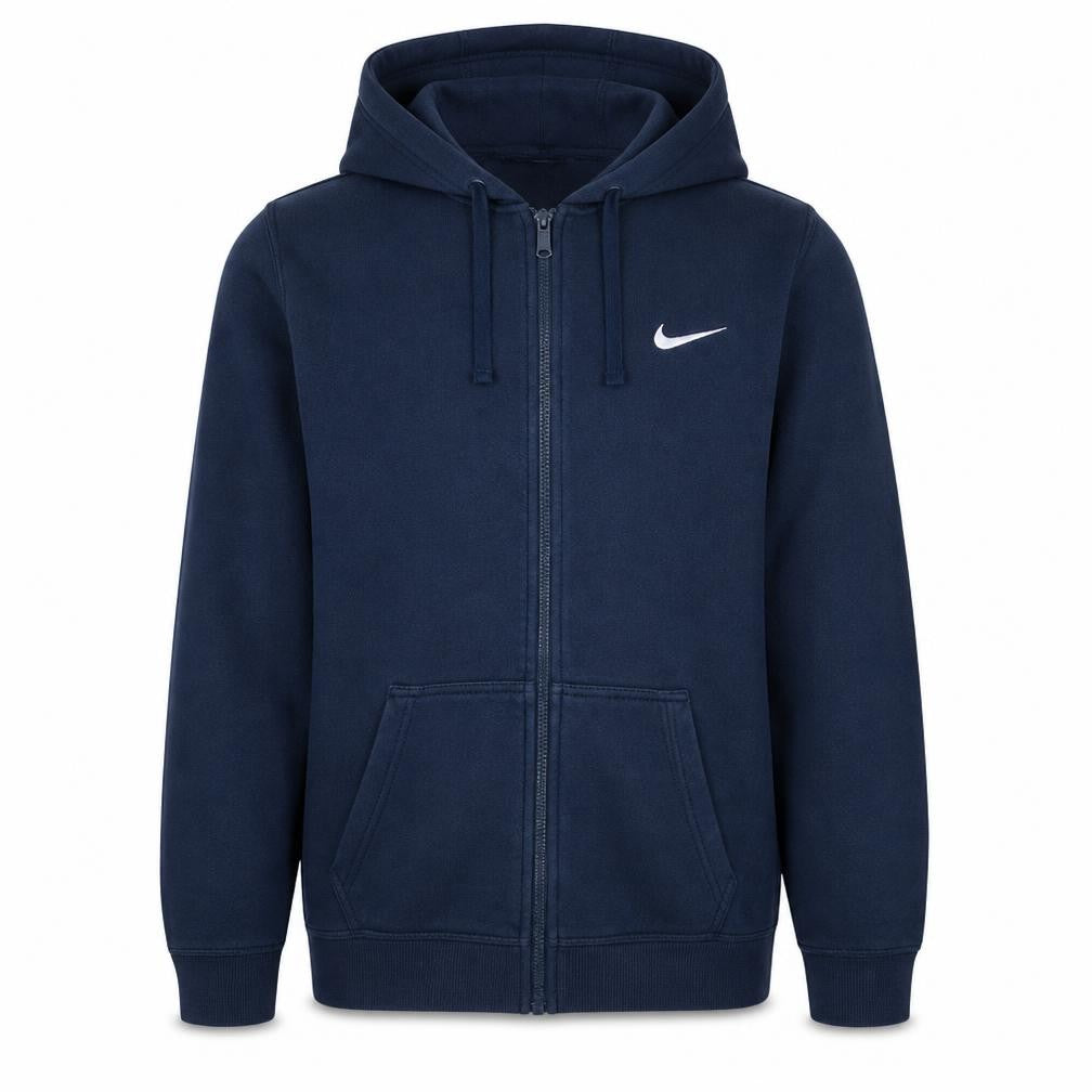 Mens UK Size S Nike Blue Full Zip Hoodie