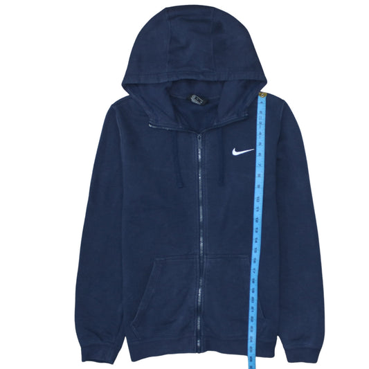 Mens UK Size S Nike Blue Full Zip Hoodie