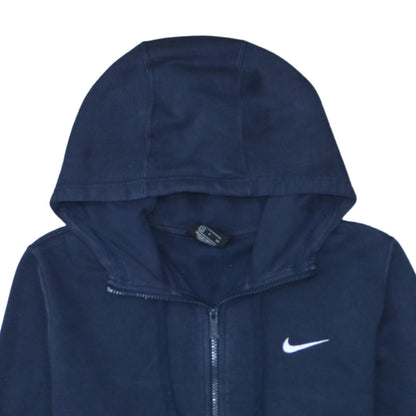 Mens UK Size S Nike Blue Full Zip Hoodie