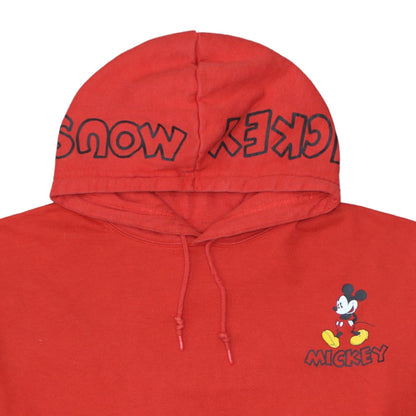 Womens UK Size 2XL Disney Red Pullover Hoodie