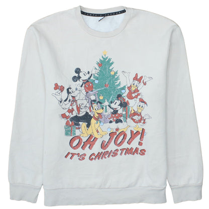 Womens UK Size L Disney at George White Pullover Sweatshirt