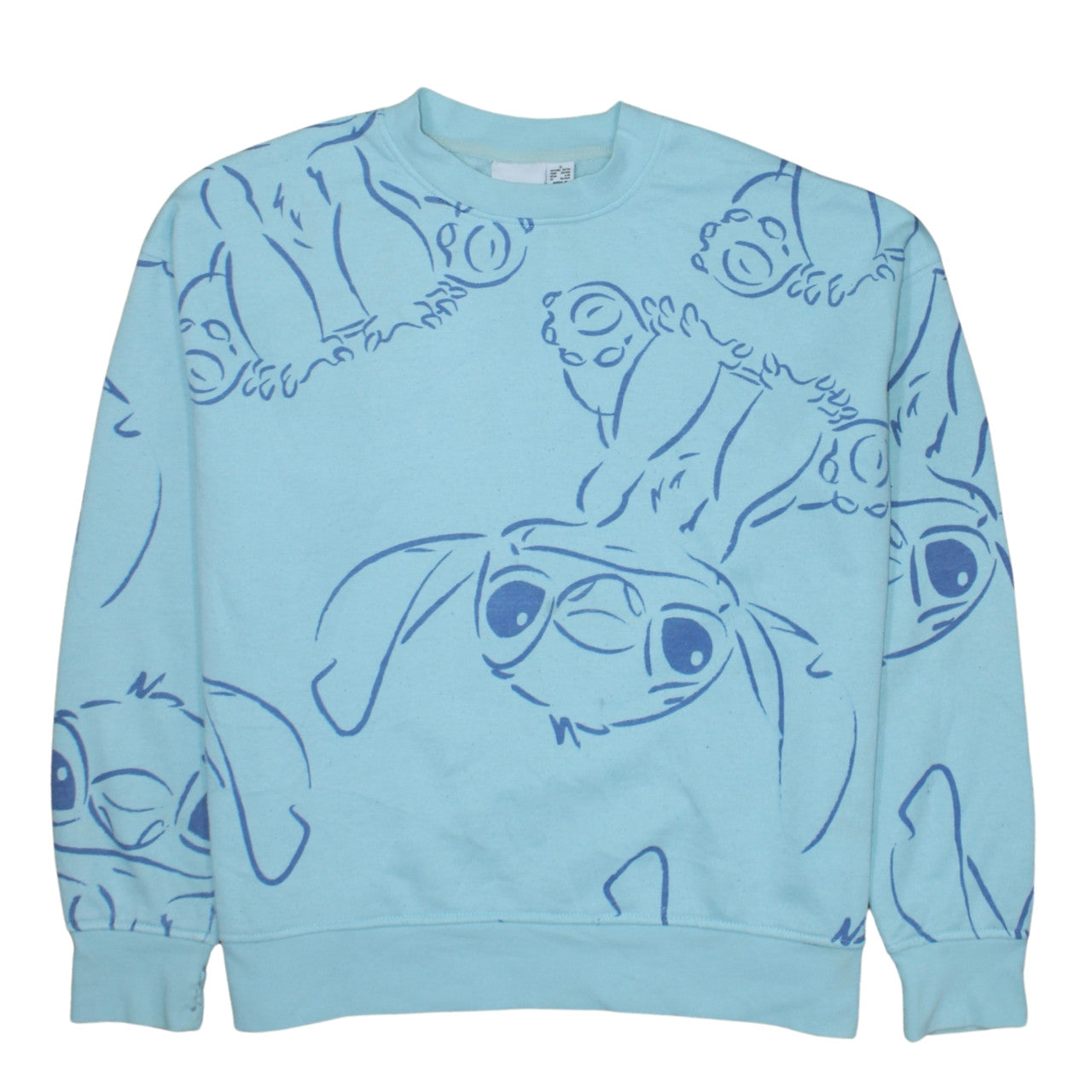 Womens UK Size S Disney Blue Pullover Sweatshirt