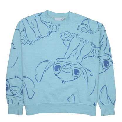 Womens UK Size S Disney Blue Pullover Sweatshirt