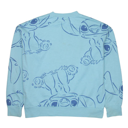 Womens UK Size S Disney Blue Pullover Sweatshirt
