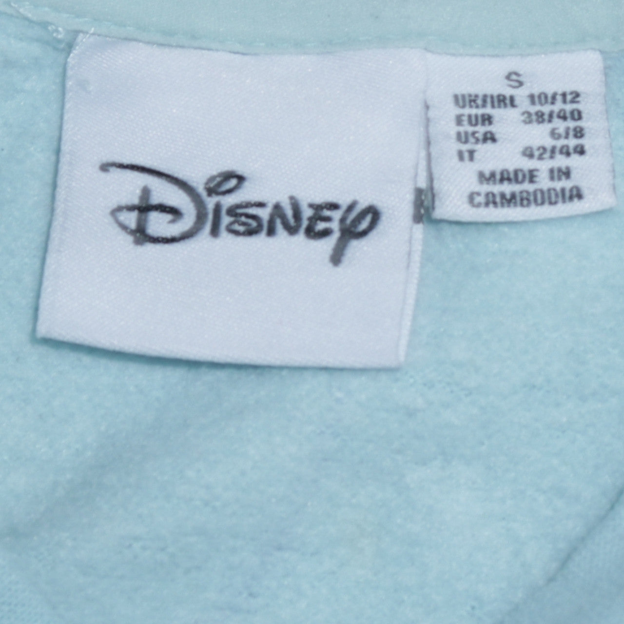 Womens UK Size S Disney Blue Pullover Sweatshirt