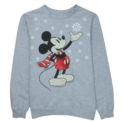 Womens UK Size 8 Disney Grey Pullover Sweatshirt