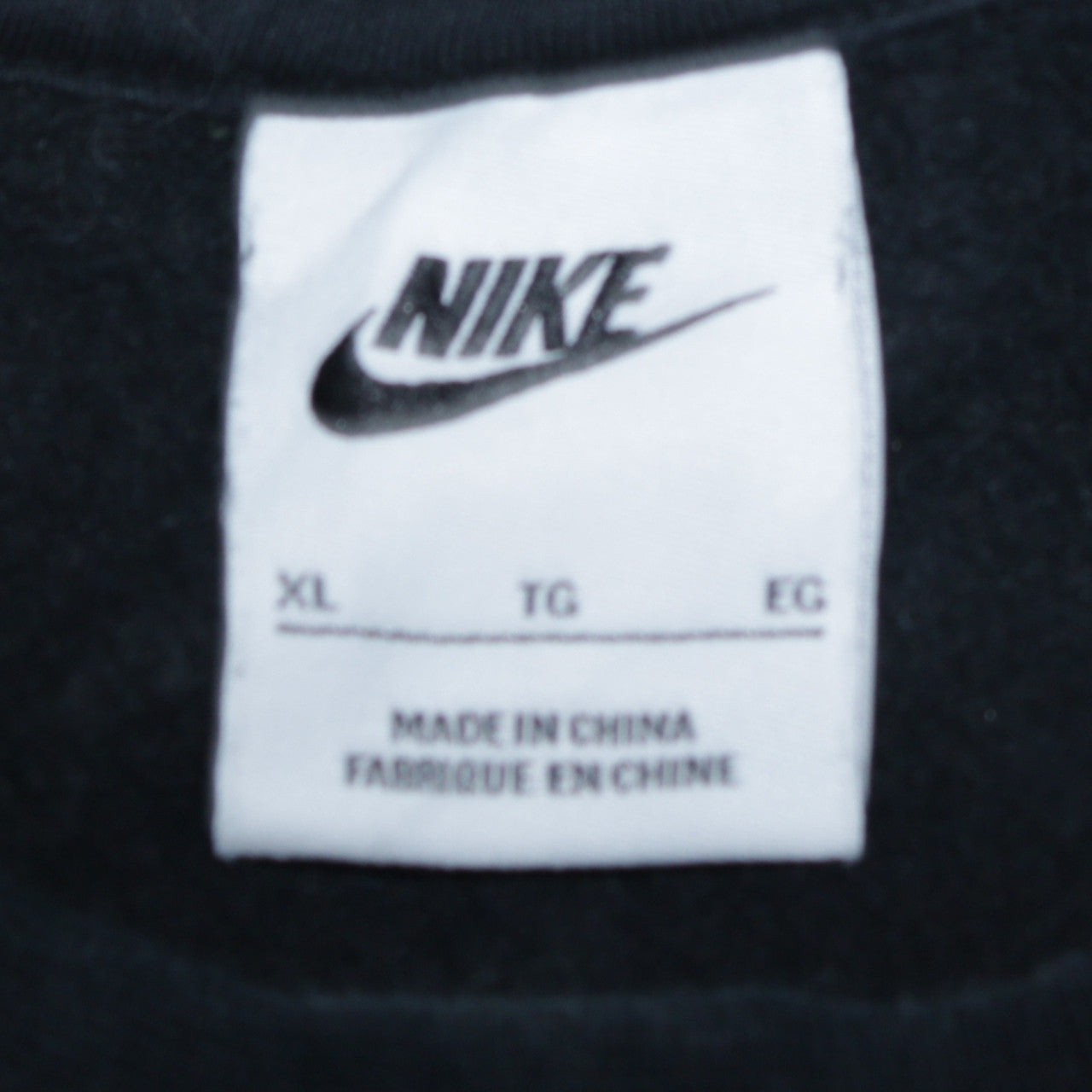 Womens UK Size XL Nike Black Pullover Sweatshirt