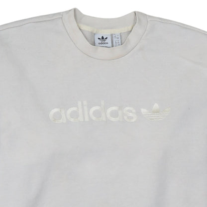 Womens UK Size 12 adidas Ivory Pullover Sweatshirt