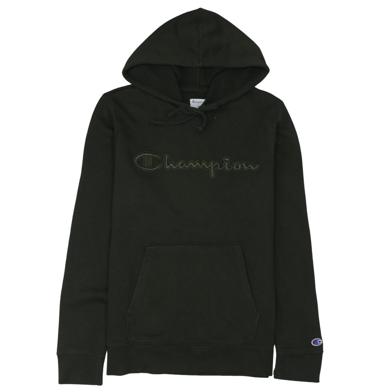 Mens UK Size M Champion Green Pullover Hoodie