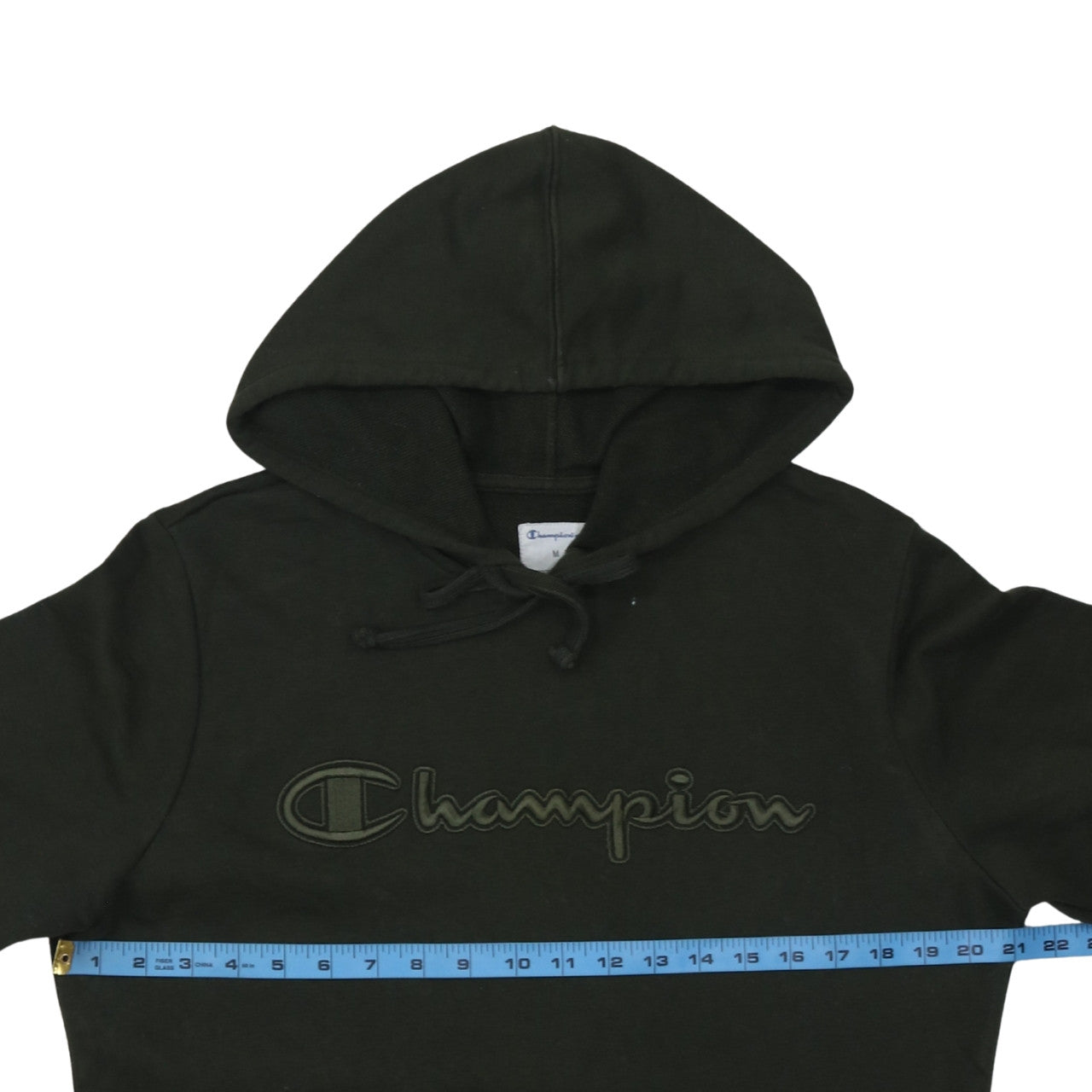 Mens UK Size M Champion Green Pullover Hoodie