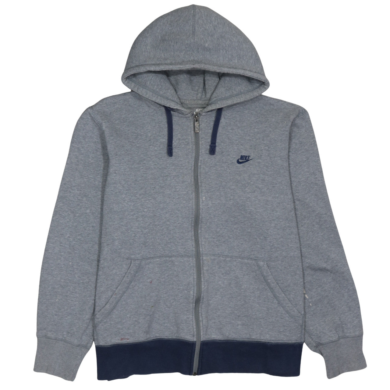 Mens UK Size XL Nike Grey Full Zip Hoodie