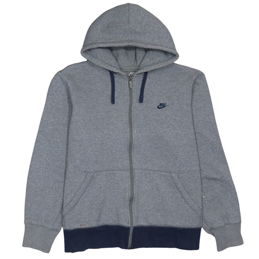 Mens UK Size XL Nike Grey Full Zip Hoodie