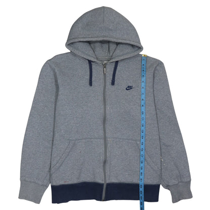 Mens UK Size XL Nike Grey Full Zip Hoodie