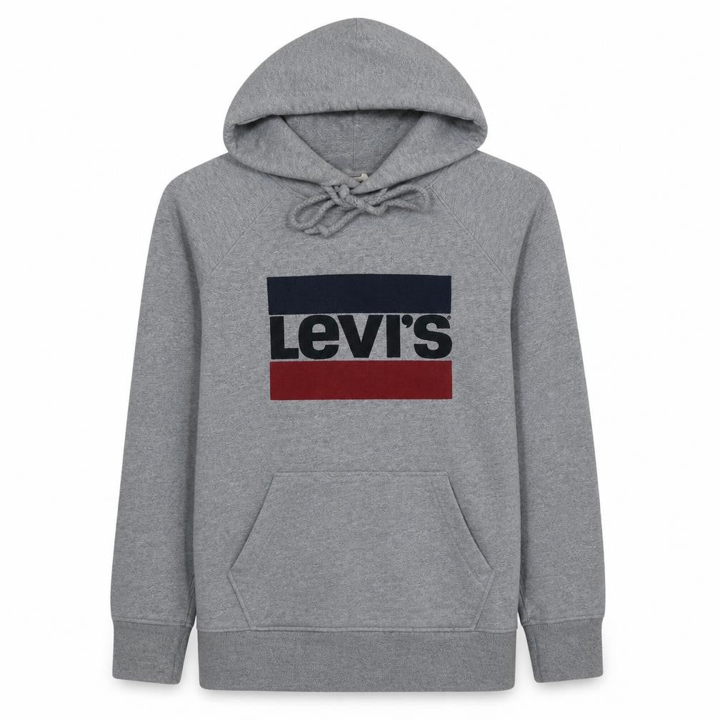 Mens UK Size M Levi's Grey Pullover Hoodie