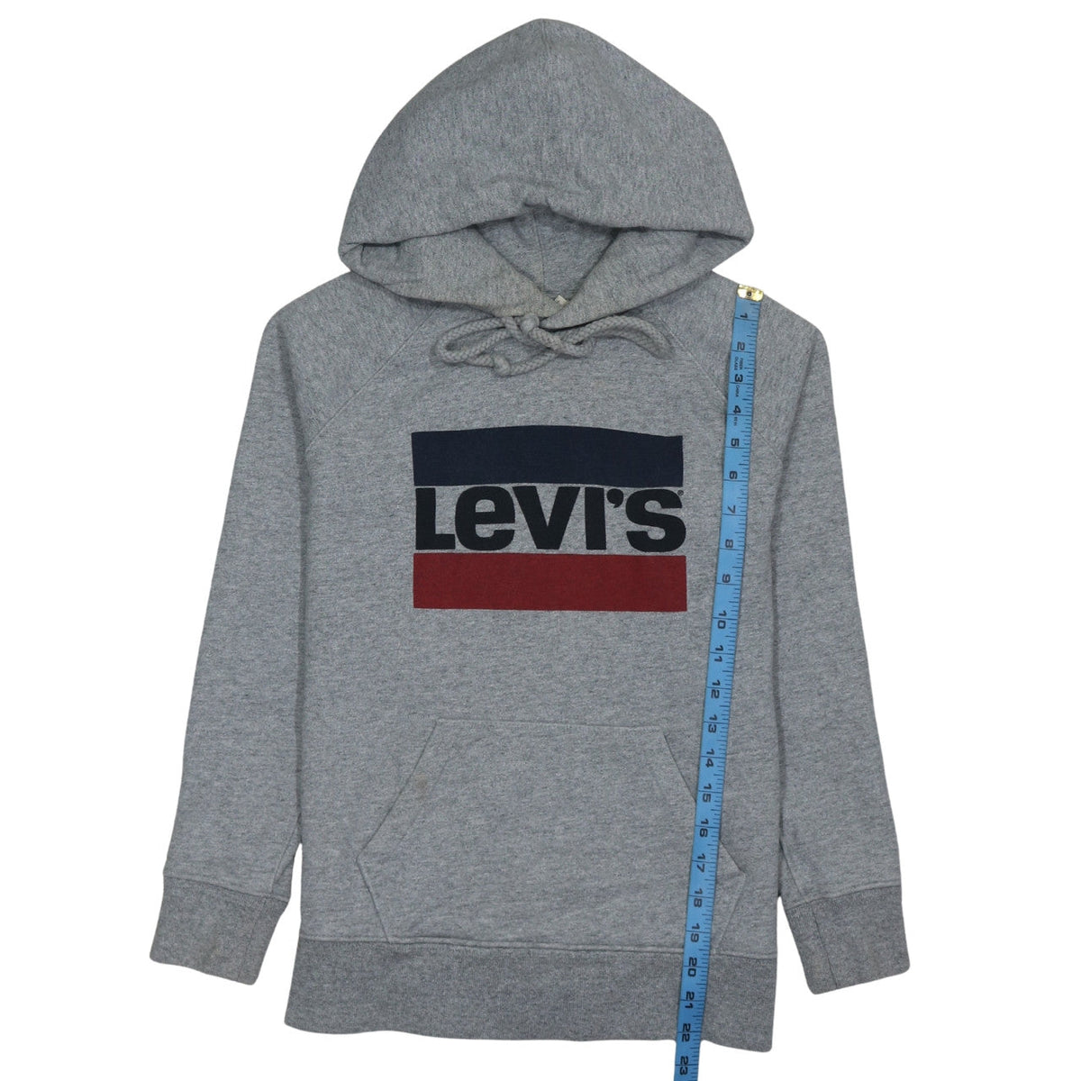 Mens UK Size M Levi's Grey Pullover Hoodie