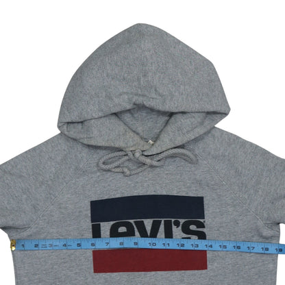 Mens UK Size M Levi's Grey Pullover Hoodie