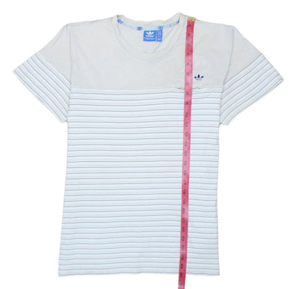 Mens UK Size L adidas White  T-Shirt