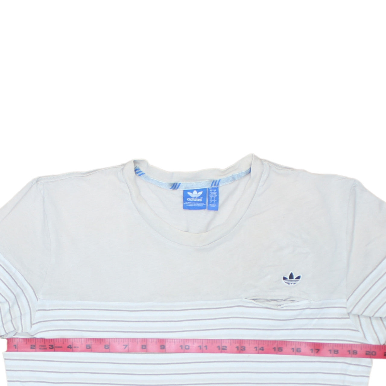 Mens UK Size L adidas White  T-Shirt
