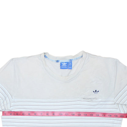 Mens UK Size L adidas White  T-Shirt