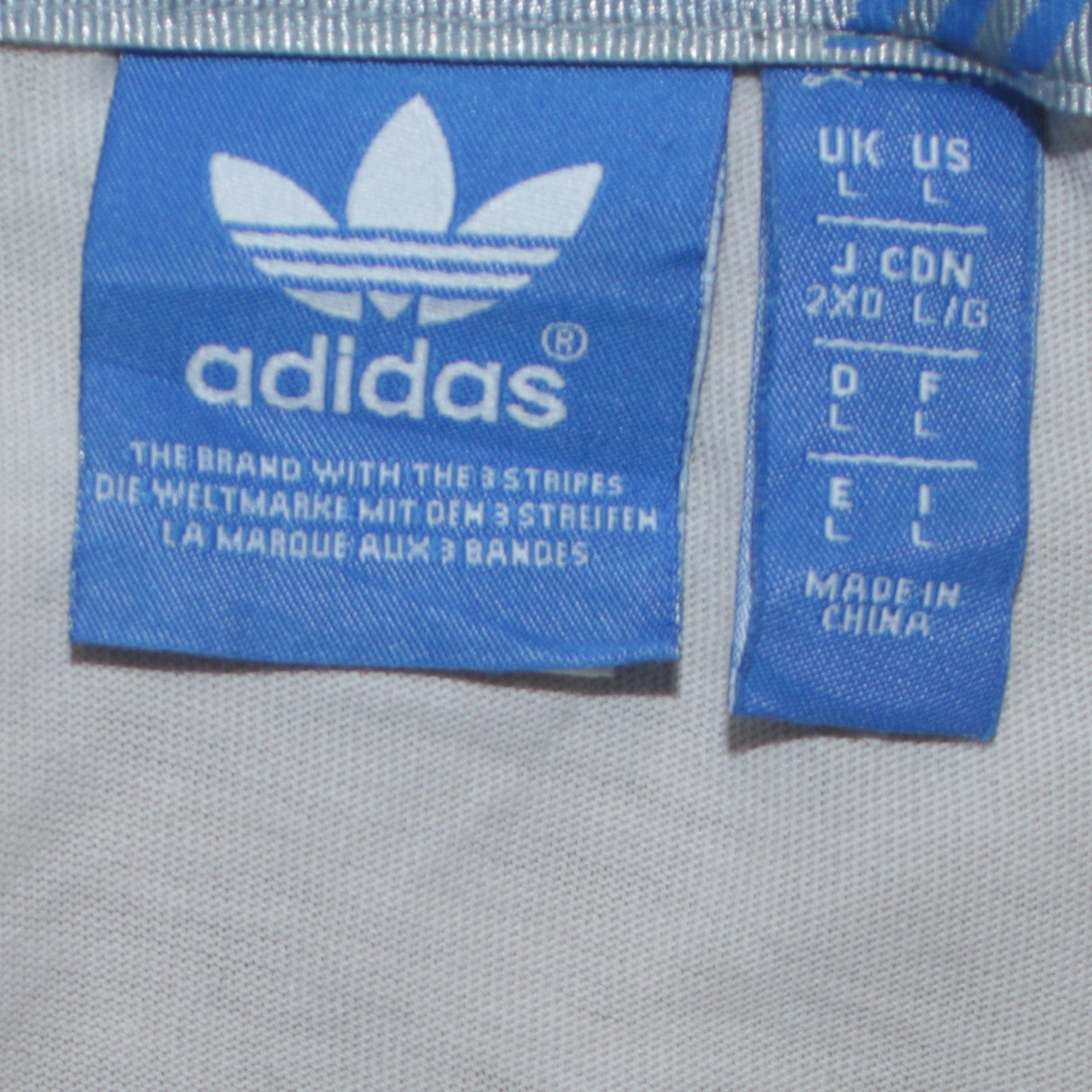 Mens UK Size L adidas White  T-Shirt