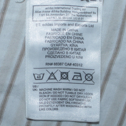 Mens UK Size L adidas White  T-Shirt