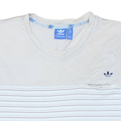 Mens UK Size L adidas White  T-Shirt