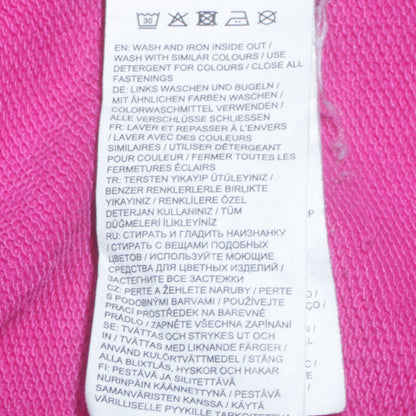 Womens UK Size 12 PUMA Pink Full Zip Hoodie