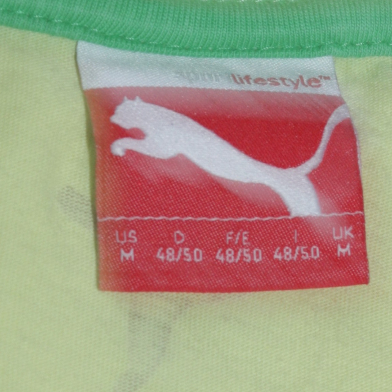 Mens UK Size M PUMA Green  T-Shirt