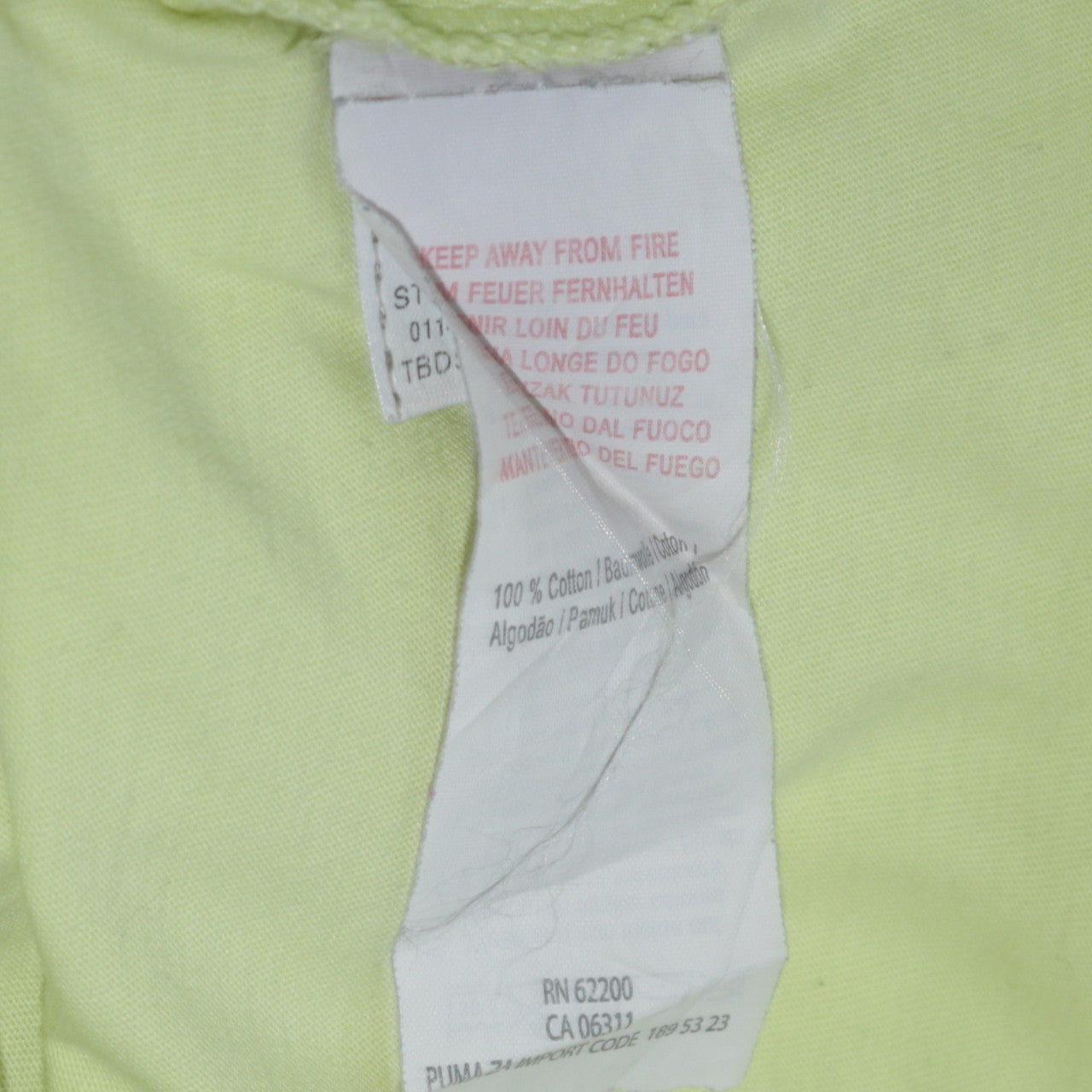 Mens UK Size M PUMA Green  T-Shirt