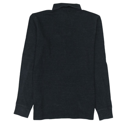 Ralph Lauren Men’s Black Slim Fit Long Sleeve Cotton Polo Shirt L