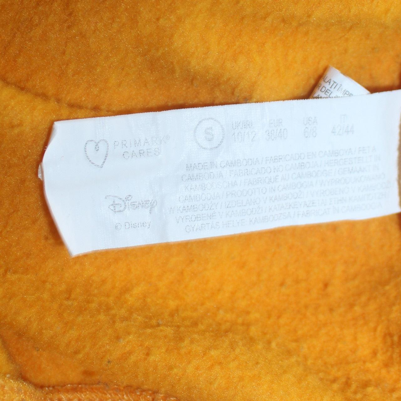 Womens UK Size S Disney Yellow Pullover Sweatshirt